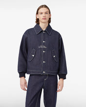 Carica l'immagine nel visualizzatore di Gallery, Collared Raw Denim Bomber