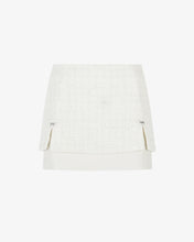 Carica l'immagine nel visualizzatore di Gallery, Tweed Leather Mini Skirt