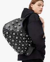 Load image into Gallery viewer, Comma Studded Big Hobo Bag