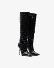 Carica l'immagine nel visualizzatore di Gallery, Patent Monogram Logo Chain Boots