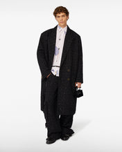 Carica l'immagine nel visualizzatore di Gallery, Double Breasted Tweed Coat  | Unisex Coats & Jackets Black | GCDS®