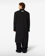 Carica l'immagine nel visualizzatore di Gallery, Double Breasted Tweed Coat  | Unisex Coats & Jackets Black | GCDS®