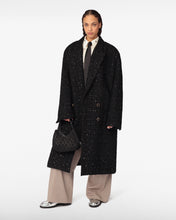 Carica l'immagine nel visualizzatore di Gallery, Double Breasted Tweed Coat  | Unisex Coats & Jackets Black | GCDS®
