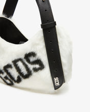 Load image into Gallery viewer, Comma Small Faux Fur Logo Twist Bag | Women Bags White | GCDS®