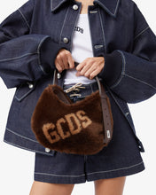Load image into Gallery viewer, Comma Small Faux Fur Logo Twist Bag