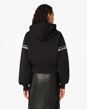 Load image into Gallery viewer, Bling Gcds Cropped Hoodie | Women Sweatshirts Black | GCDS®