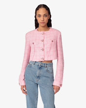 Carica l'immagine nel visualizzatore di Gallery, Tweed Cropped Jacket | Women Coats & Jackets Pink | GCDS®