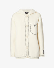 Carica l'immagine nel visualizzatore di Gallery, Hoodie Knit Jacket | Men Coats & Jackets Off White | GCDS®