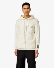 Carica l'immagine nel visualizzatore di Gallery, Hoodie Knit Jacket | Men Coats & Jackets Off White | GCDS®