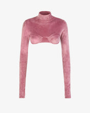 Carica l'immagine nel visualizzatore di Gallery, Velvet Top | Women Tops Mauve Pink | GCDS®