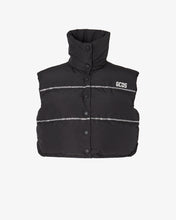 Load image into Gallery viewer, Bling Gcds Puffer Vest | Women Coats & Jackets Black | GCDS®