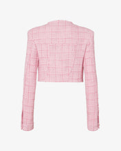Carica l'immagine nel visualizzatore di Gallery, Tweed Cropped Jacket | Women Coats & Jackets Pink | GCDS®