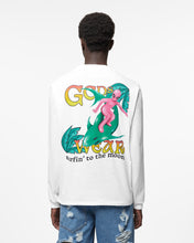 Carica l'immagine nel visualizzatore di Gallery, Surfing Wirdo Printed Long Sleeves T-Shirt : Men T-shirts White | GCDS Spring/Summer 2023