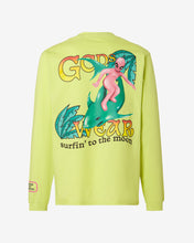 Carica l'immagine nel visualizzatore di Gallery, Surfing Wirdo Printed Long Sleeves T-Shirt : Men T-shirts Lime | GCDS Spring/Summer 2023