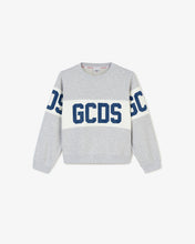 Load image into Gallery viewer, Junior Gcds Logo Band Crewneck | Unisex Hoodie Grey | GCDS®
