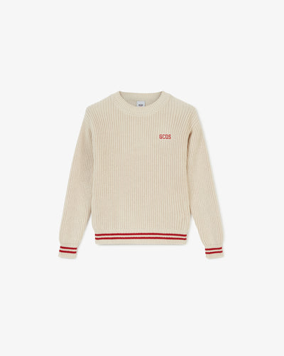 Junior Gcds Low Band Sweater | Unisex Knitwear Off White | GCDS®