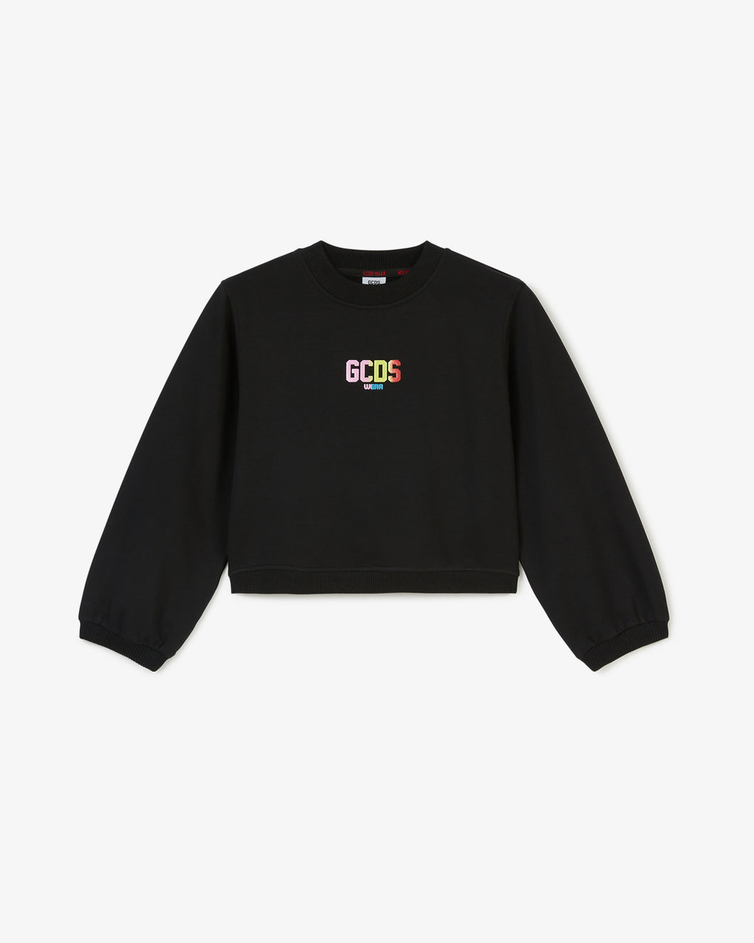 Junior Logo Crewneck | Girl Hoodie Black | GCDS®