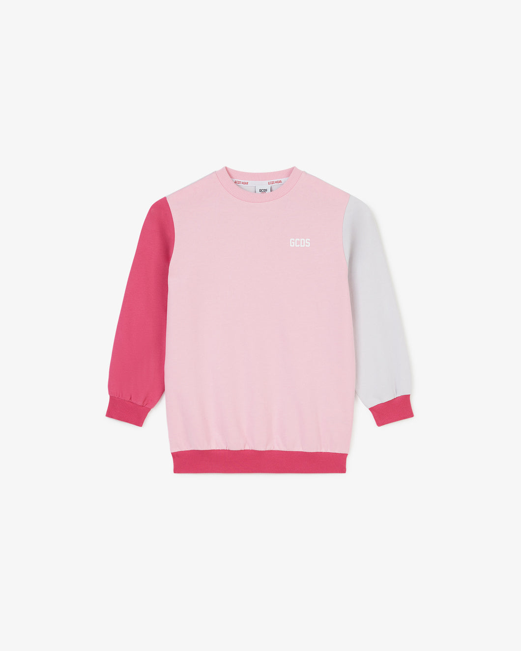 Junior Gcds Low Band Crewneck | Girl Hoodie Lilac/Fuchsia | GCDS®