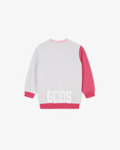 Load image into Gallery viewer, Junior Gcds Low Band Crewneck | Girl Hoodie Lilac/Fuchsia | GCDS®
