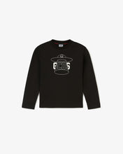 Load image into Gallery viewer, Junior Gcds Wirdo Long Sleeves T-Shirt | Unisex T-Shirts Black | GCDS®
