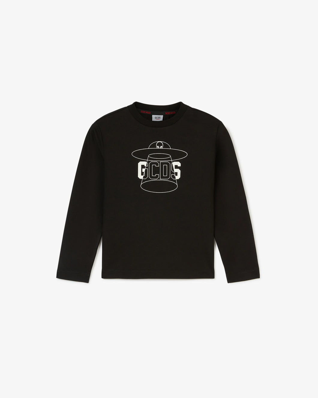 Junior Gcds Wirdo Long Sleeves T-Shirt | Unisex T-Shirts Black | GCDS®