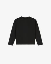 Load image into Gallery viewer, Junior Logo Long Sleeves T-Shirt | Girl T-Shirts Black | GCDS®
