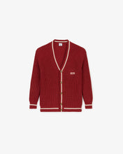 Load image into Gallery viewer, Junior Gcds Low Band Cardigan | Unisex Knitwear Red | GCDS®
