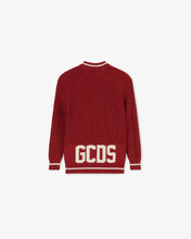 Load image into Gallery viewer, Junior Gcds Low Band Cardigan | Unisex Knitwear Red | GCDS®
