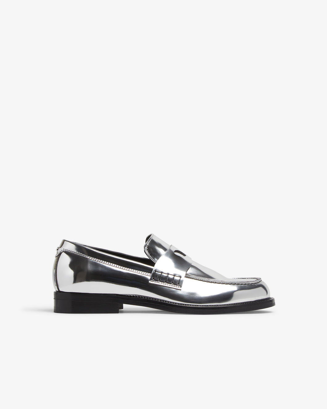 Wirdo Mirror Loafers | Unisex Loafers Silver | GCDS®