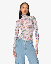 Load image into Gallery viewer, Printed Tulle Bodysuit | Women Bodysuits Multicolor | GCDS®
