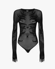 Load image into Gallery viewer, Zebra Bodysuit | Women Bodysuits Black | GCDS®
