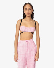 Carica l&#39;immagine nel visualizzatore di Gallery, Tweed Bra | Women Tops Pink | GCDS®
