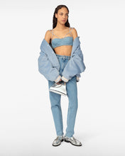 Load image into Gallery viewer, Gcds Bling Denim Bra | Women Tops Light Blue | GCDS®
