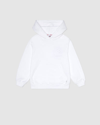 Gcds Bliss logo hoodie: Unisex      Hoodie and tracksuits White | GCDS