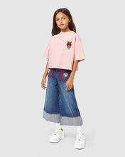 Load image into Gallery viewer, Gcds heart denim trousers: Girl Trousers Light Blue | GCDS
