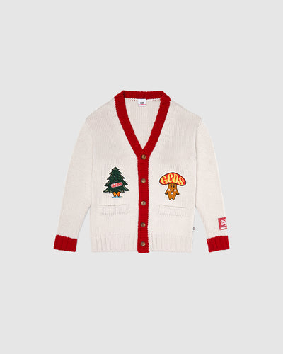 Gcds Xmas cardigan: Boy Knitwear Off White | GCDS