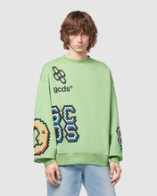 Load image into Gallery viewer, Plush oversized crewneck: Men Hoodies Green | GCDS
