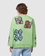 Load image into Gallery viewer, Plush oversized crewneck: Men Hoodies Green | GCDS
