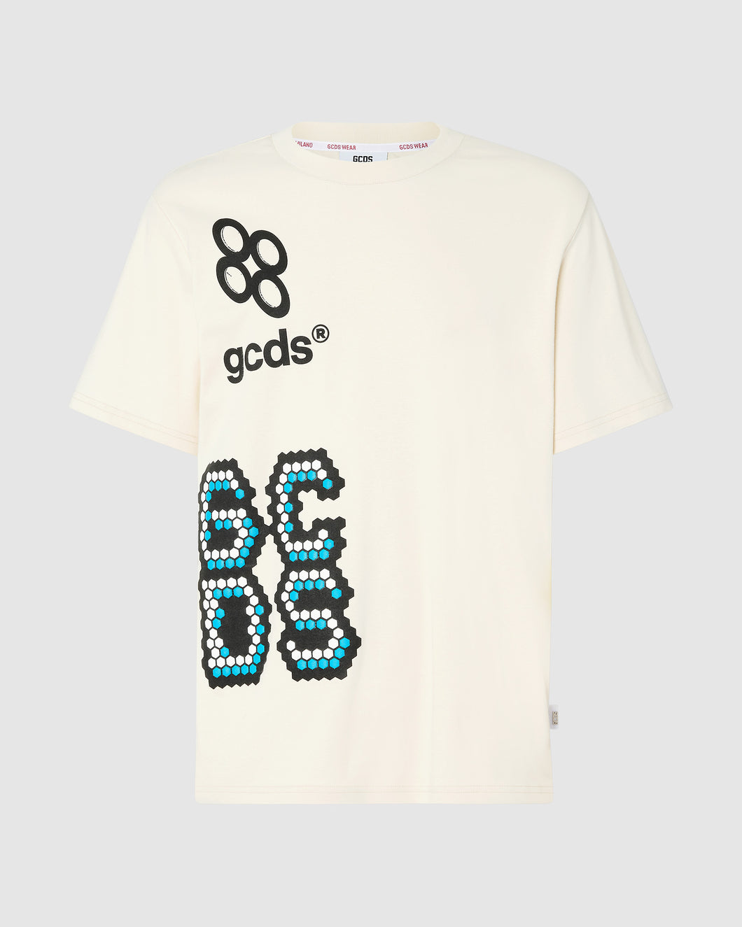 Plush regular t-shirt: Men T-shirts Whitecap Grey | GCDS