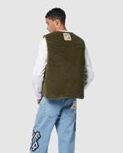 Load image into Gallery viewer, Plush reversible vest: Men Outerwear Military Green | GCDS
