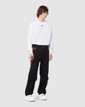 Load image into Gallery viewer, &quot;Nightmares” ultrawide denim trousers: Men Trousers Black | GCDS

