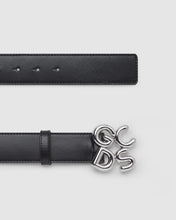 Load image into Gallery viewer, Andy logo belt: Men Belts Black | GCDS
