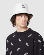 Load image into Gallery viewer, Bliss logo bucket hat: Men Hats White | GCDS
