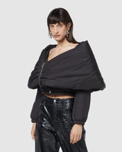 Load image into Gallery viewer, Gcds nylon over padded shawl: Women Outerwear Black | GCDS
