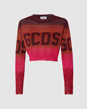 Load image into Gallery viewer, Lurex degradé cropped sweater: Women Knitwear Multicolor | GCDS
