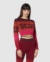 Load image into Gallery viewer, Lurex degradé cropped sweater: Women Knitwear Multicolor | GCDS
