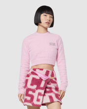 Load image into Gallery viewer, Gcds hairy cropped sweater: Women Knitwear Pink | GCDS
