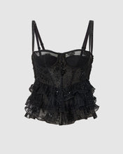 Load image into Gallery viewer, Lace corset: Women Tops Black | GCDS
