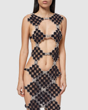 Load image into Gallery viewer, Cube long dress : Women Dress Black |GCDS
