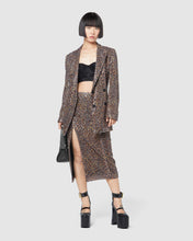 Load image into Gallery viewer, Leopard sequin pencil skirt: Women Skirt Multicolor | GCDS
